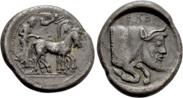 SICILY. Gela. Tetradrachm (Circa 480-470 BC)