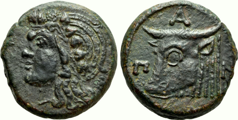 CIMMERIAN BOSPOROS. Pantikapaion. Ae (Circa 325-310 BC). 

Obv: Wreathed head ...