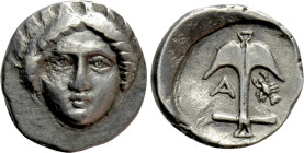 THRACE. Apollonia Pontika. Diobol (Circa 375-335 BC)