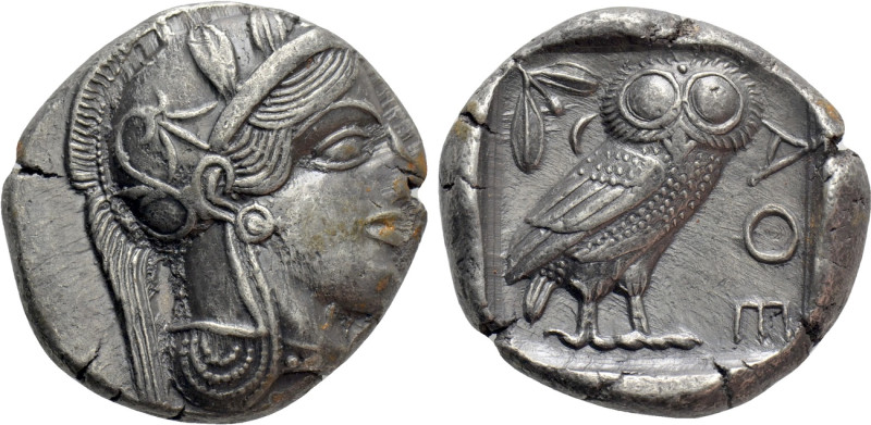 ATTICA. Athens. Tetradrachm (Circa 454-404 BC). 

Obv: Helmeted head of Athena...