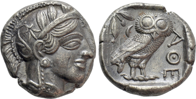 ATTICA. Athens. Tetradrachm (Circa 454-404 BC). 

Obv: Helmeted head of Athena...