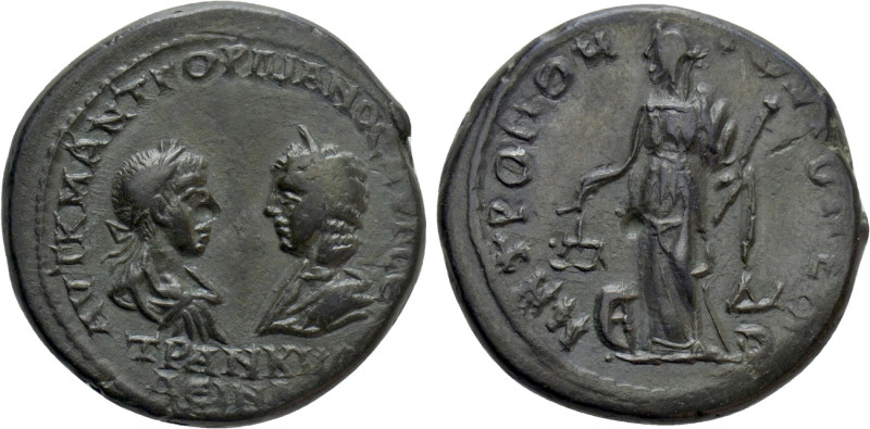 MOESIA INFERIOR. Tomis. Gordian III with Tranquillina (238-244). Ae Tetrassarion...