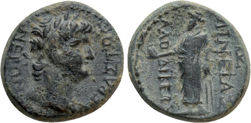 PHRYGIA. Laodicea ad Lycum. Nero (54-68). Aineias, magistrate. 

Obv: NEPΩN ΣE...