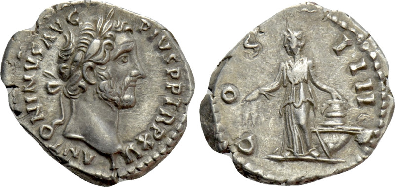 ANTONINUS PIUS (138-161). Denarius. Rome. 

Obv: ANTONINVS AVG PIVS P P TR P X...