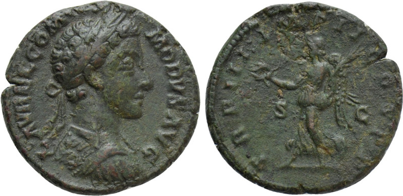 COMMODUS (177-192). As. Rome. 

Obv: L AVREL COMMODVS AVG. 
Laureate and cuir...