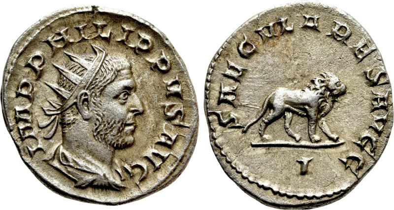 PHILIP I 'THE ARAB' (244-249). Antoninianus. Rome. Saecular Games/1000th Anniver...