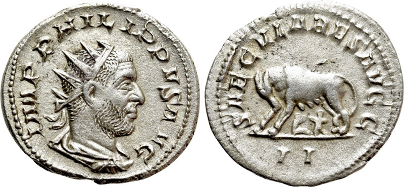 PHILIP I 'THE ARAB' (244-249). Antoninianus. Rome. Saecular Games/1000th Anniver...