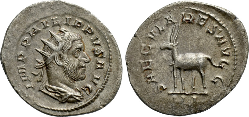 PHILIP I 'THE ARAB' (244-249). Antoninianus. Rome. Saecular Games issue. 

Obv...