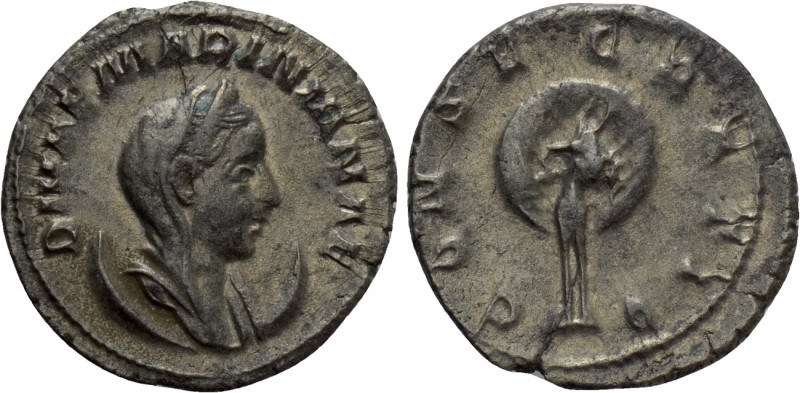 DIVA MARINIANA (Died before 253). Antoninianus. Rome. 

Obv: DIVAE MARINIANAE....