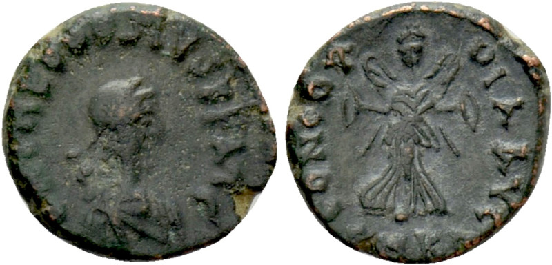 THEODOSIUS II (402-450). Ae. Cyzicus. 

Obv: D N THEODOSIVS P F AVG. 
Diademe...