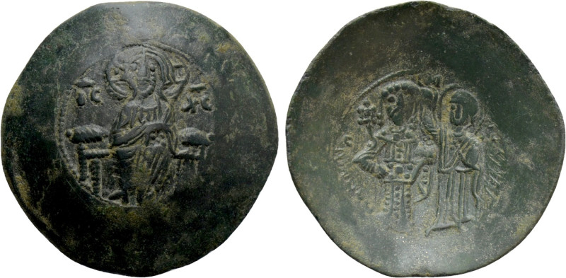 MANUEL I COMNENUS (1143-1180). BI Aspron Trachy. Constantinople. 

Obv: IC - X...