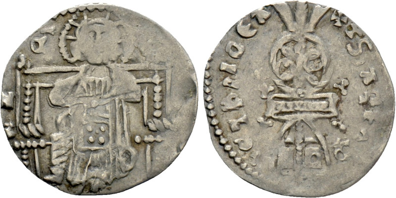 SERBIA. Stefan Uroš IV Dušan (1331-1355). Dinar. 

Obv: IC - XC. 
Christ Pant...