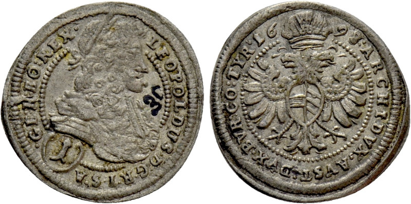 HOLY ROMAN EMPIRE. Leopold I (1658-1705). 1 Kreuzer (1698). Vienna. 

Obv: LEO...