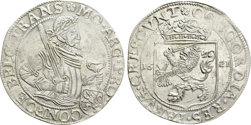 NETHERLANDS. Overijssel. Daalder (1621). 

Obv: MO ARG PRO CONFOE BELG TRANS. ...