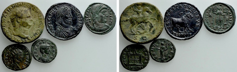 6 Tooled Roman Coins. 

Obv: .
Rev: .

. 

Condition: See picture.

Wei...