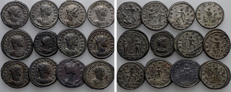 12 Coins of Aurelian. 

Obv: .
Rev: .

. 

Condition: See picture.

Wei...