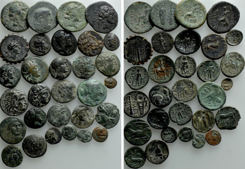 30 Greek Coins. 

Obv: .
Rev: .

. 

Condition: See picture.

Weight: g...