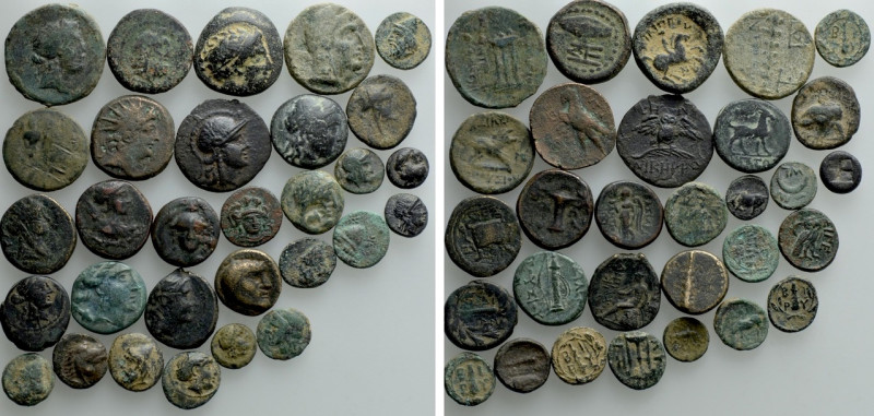 30 Greek Coins. 

Obv: .
Rev: .

. 

Condition: See picture.

Weight: g...