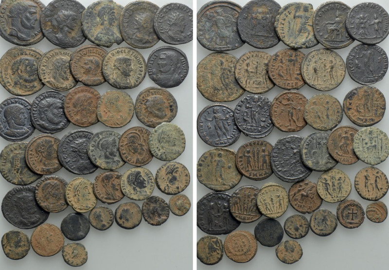 35 Roman Coins. 

Obv: .
Rev: .

. 

Condition: See picture.

Weight: g...