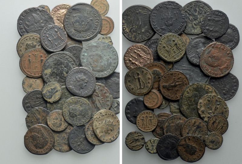 35 Roman Coins. 

Obv: .
Rev: .

. 

Condition: See picture.

Weight: g...