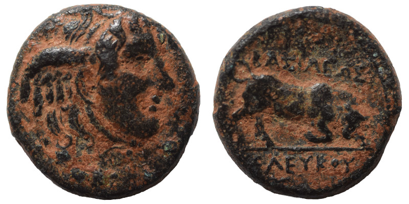 SELEUKID KINGS of SYRIA. Seleukos I Nikator, 312-281 BC. Ae (bronze, 3.49 g, 16 ...