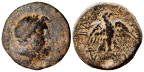 KINGS OF CILICIA. Tarkondimotos, king of Eastern Cilicia, circa 39-31 BC. (bronze, 3.85 g, 19 mm). Laureate head of Zeus to right. Rev. ΒΑ[ΣΙΛΕΩΣ TAP]...