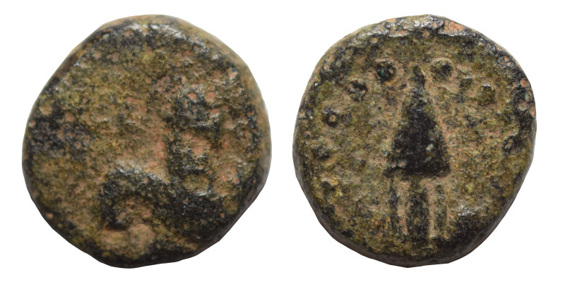 Uncertain Greek ? coin. Ae (bronze, 1.32 g, 11 mm). Fine.