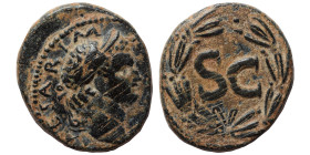 SYRIA, Seleucis and Pieria. Antioch. Titus augustus, 79-81 AD. Ae (bronze, 6.63 g, 23 mm). [T] CAESAR IMP [PONT] Laureate head of Titus, right. Rev. S...