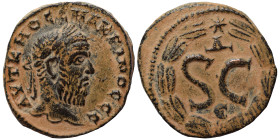 SYRIA, Seleucis and Pieria. Antioch. Macrinus, 217-218. Ae (bronze, 5.41 g, 19 mm). AYT K M O CЄ MAKPINOC CЄ Laureate, draped and cuirassed bust of Ma...