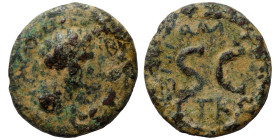 SYRIA, Seleucis and Pieria. Antioch. Uncertain. Ae (bronze, 4.11 g, 20 mm). Bust to right. Rev. S C within wreath, traces of legend around. Nearly ver...