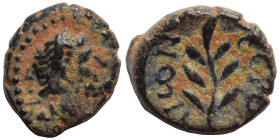 SYRIA, Cyrrhestica. Beroea. Hadrian, 117-138. Chalkous (bronze, 1.74 g, 12 mm). ΑΥΤ [ΤΡΑ ΑΔΡΙΑΝ] Laureate head of Hadrian to right. Rev. ΒЄΡΟI-ΑΙωΝ La...