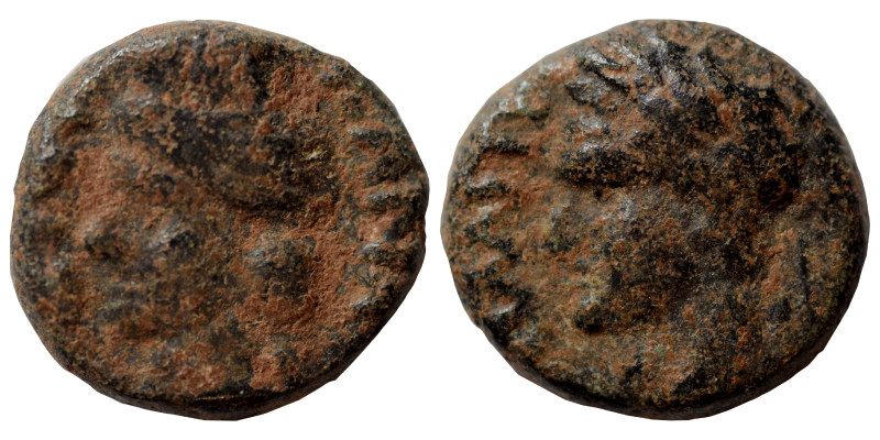 SYRIA, Decapolis. Canata. Domitian, 81-96. (bronze, 2.05 g, 12 mm). ΔOMITI KAICA...