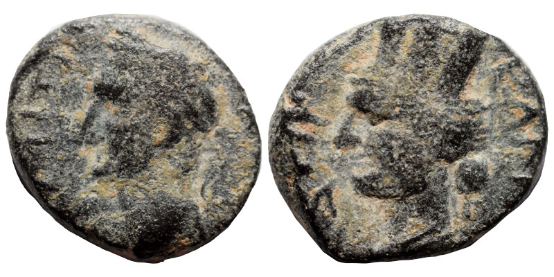 SYRIA, Decapolis. Canata. Domitian, 81-96. (bronze, 1.85 g, 13 mm). ΔOMITI KAICA...