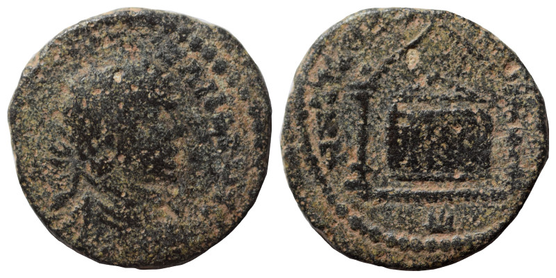 MESOPOTAMIA. Edessa. Severus Alexander, 222-235. Ae (bronze, 1.99 g, 16 mm). ΑΥΤ...