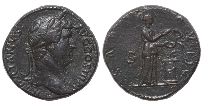 Hadrian, 117-138. Sestertius (bronze, 23.17 g, 29 mm). Rome. HADRIANVS AVG COS I...