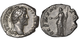 Antoninus Pius, 138-161. Denarius (silver, 3.43 g, 20 mm), Rome. ANTONINVS AVG PIVS P P TR P COS III Laureate head of Antoninus Pius to right. Rev. CL...