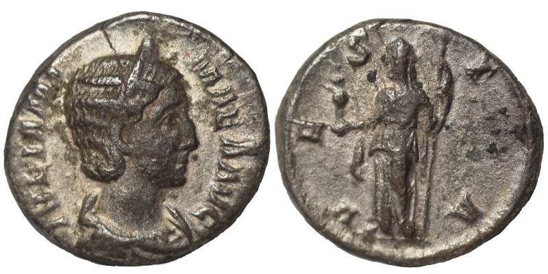 Julia Mamaea, Augusta, 222-235. Denarius (silver, 3.50 g, 18 mm), Rome. IVLIA MA...