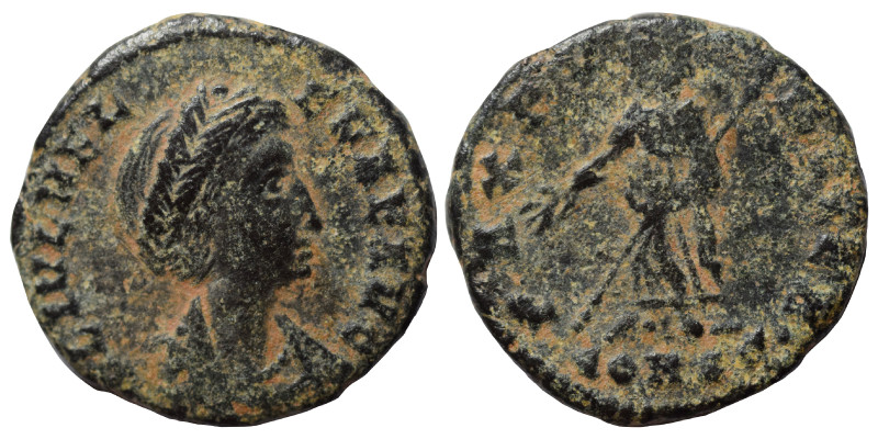 Helena, Augusta, 324-328/30. Follis (bronze, 1.50 g, 15 mm), Constantinople. FL ...