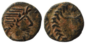 Uncertain barbaric imitation, circa 5th century. Ae (bronze, 0.60 g, 10 mm). Nearly very fine.