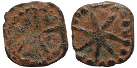Uncertain. Ae (bronze, 0.53 g, 12 mm). Star on both sides. Good fine.