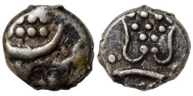 Uncertain Ar damma (silver, 0.36 g, 7 mm). Linear pattern with pellets on both sides. Very fine.