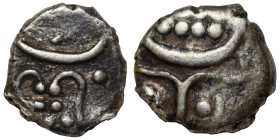 Uncertain Ar damma (silver, 0.35 g, 7 mm). Linear pattern with pellets on both sides. Very fine.