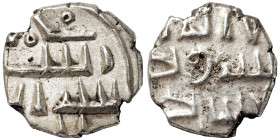 Amirs of Sindh, Habbarids. Ca. late 10th/early 11th c. AR damma (silver, 0.55 g, 10 mm). Very fine.