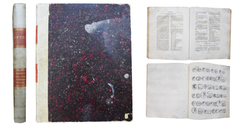 D. Gaudice Gennaro Riccio, Le Monete delle Antiche famiglie di Roma. 223 pages, ...