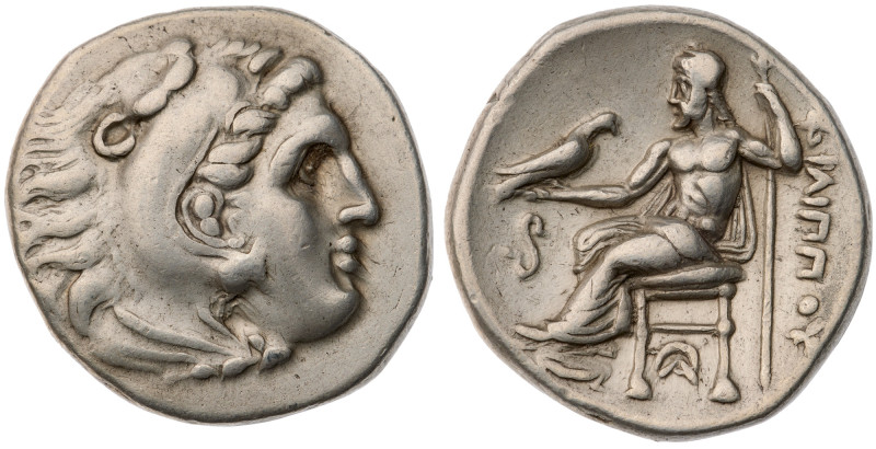 Kings of Macedon. Philip III Arrhidaios. AR Drachm (4.3 gr.), 323-317 BC. Lampas...