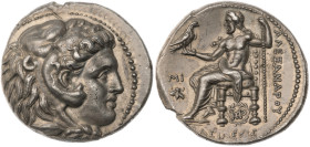 Seleukid Kingdom. Seleukos I Nikator. AR Tetradrachm (17.26 gr.), 312-281 BC. In the name and types of Alexander III of Macedon. Babylon, struck circa...