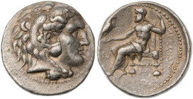 Seleukid Kingdom. Seleukos I Nikator. Second Satrapy and Kingship. AR Tetradrachm (17.1 gr.), 312-281 BC. In the name and types of Alexander III of Ma...