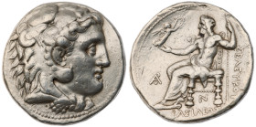 Seleukid Empire. Seleukos I Nikator. Second Satrapy and Kingship. AR Tetradrachm (17.1 gr.), 312-281 BC. Antioch, struck circa 300-281 BC. Head of Her...