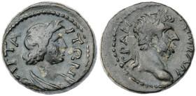 Mysia. Attaea. Trajan. Bronze Æ (3.1 gr.), AD 98-117. Laureate head of Trajan right / ATTA ITΩN, draped bust of the Senate, right. Cf. RPC III 1756 (e...