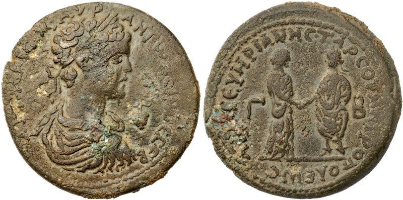 Cilicia. Tarsos. Caracalla. Bronze Æ (23.9 gr.), AD 198-217. AΥT KAICAP]M AΥΡ AN...